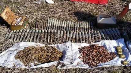 На Луганщине обнаружили схрон с артснарядами, обложенный противотанковыми минами
