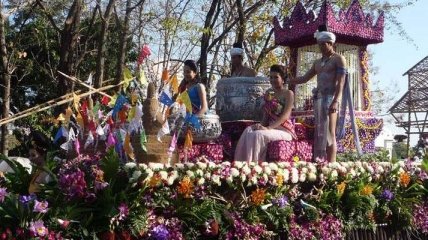 Февральский фестиваль цветов в Таиланде