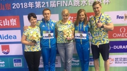 Украинский дуэт завоевал награду Кубка мира по прыжкам в воду