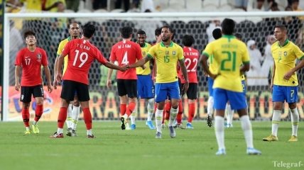 Бразилия нанесла Южной Корее первое поражение