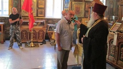 В Запорожской области прошла присяга новых православных казаков