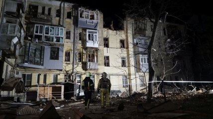 Зруйнований будинок у Харкові