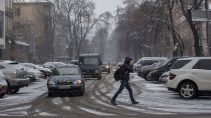 На киевских дорогах ожидается гололедица