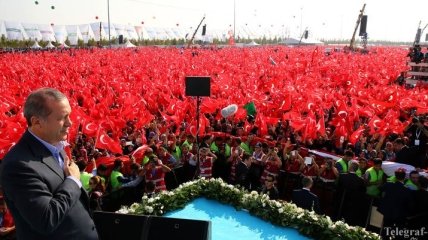 В Турции на антитеррористический митинг вышли сотни тысяч человек