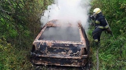 В Днепре сгорел легковой автомобиль