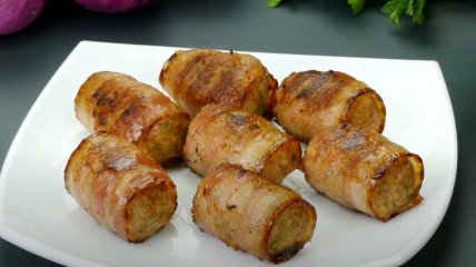 Мясные рулетики на новогодний стол