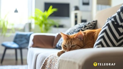 Видалення запаху кота з квартири може бути цілком здійсненне (фото створене з допомогою ШІ)