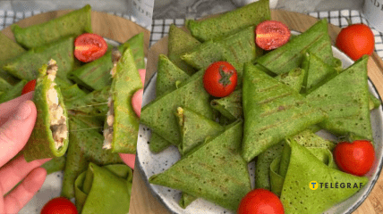 Закуска "Елка" из блинчиков: оригинальный рецепт (видео)