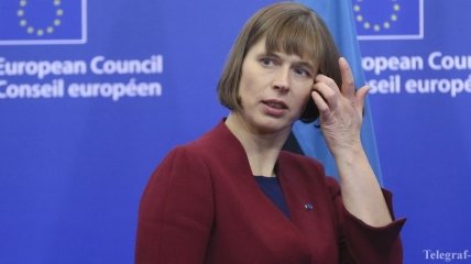 Президент Эстонии выступила в поддержку санкций против РФ