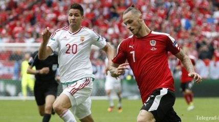 Результат матча Австрия - Венгрия 0:2 на Евро-2016