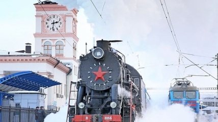 В Киеве на праздники курсирует ретро-поезд