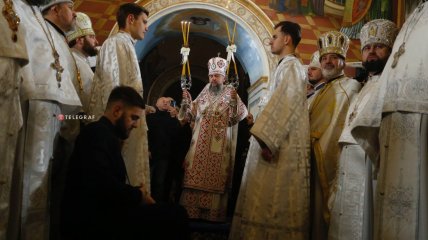 Главным распорядителем праздничного богослужения стал митрополит Киевский Эпифаний