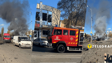 Наслідки обстрілу Чорноморська