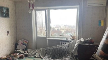 Разрушенная россиянами квартира в Бахмуте