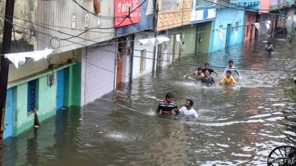 В Индии из-за наводнений погибло два десятка человек