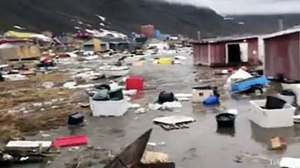 Землетрясение, цунами и наводнение в Гренландии, есть пропавшие без вести