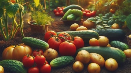 Овочі на городі