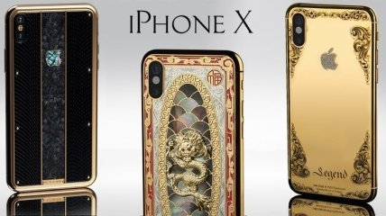Legend представила золотые iPhone X с драгоценными камнями