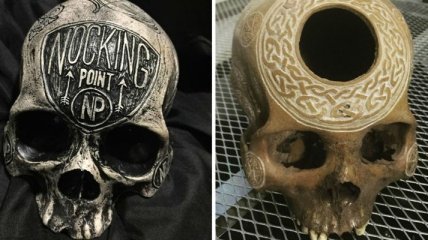 Резьба по кости: художник работает с настоящими человеческими черепами (Фото)