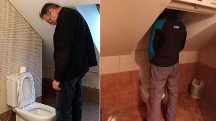 Курьезные снимки о том, что бывает, когда туалет в доме проектирует жена