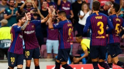Барселона разгромила ПСВ в стартовом туре нового сезона Лиги чемпионов