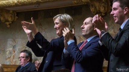 Французкая ультраправая партия Ле Пен поздравила Путина