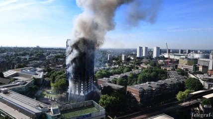 Пожар в многоэтажке в Лондоне: впечатляющие фото
