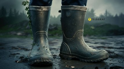 Простой способ очистить резиновые сапоги