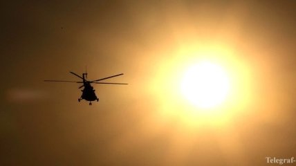 В Казахстане после падения полностью выгорел военный вертолет