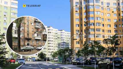 Старий будинок та новобудова