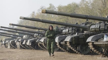 Боевики перебрасывают военную технику в районе Дебальцево