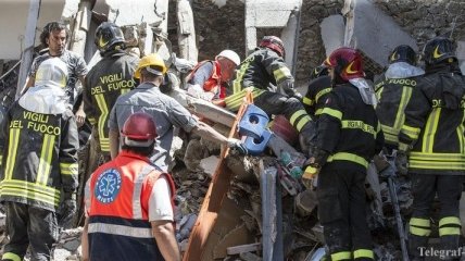 Возросло количество жертв землетрясения в Италии