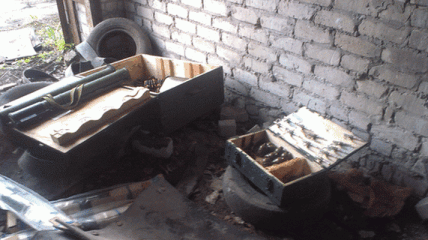 В Луганской облати на заводе спрятали тайник с боеприпасами