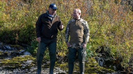 Міністр оборони РФ Сергій Шойгу і президент РФ Володимир Путін