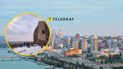 В Днепре уже 50 лет есть недостроенная гостиница "Парус"