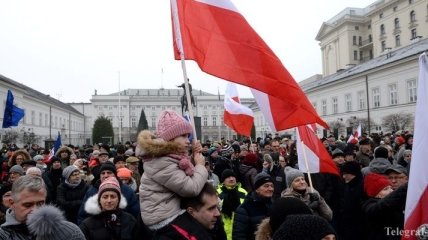 В Польше вторые сутки продолжаются акции протеста