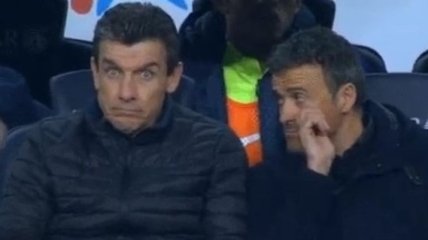 Эпическая реакция тренера "Барселоны" на пропущенный гол (Видео)