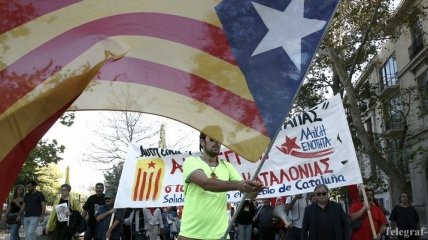 Жители Каталонии организовали своеобразный протест