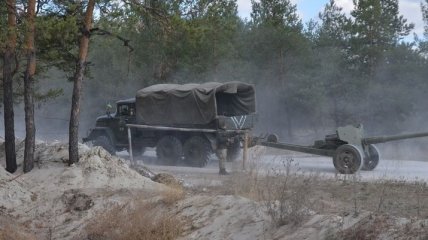 В Луганской области отведена артиллерия калибром 85 мм