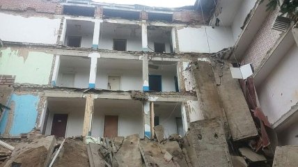 В Житомирской области частично разрушилось здание студенческого общежития