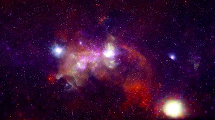Центр Млечного Пути. Источник: NASA/CXC/SAO, JPL-Caltech, MSFC, STScI, ESA/CSA, SDSS, ESO