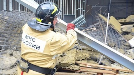 В Москве обрушилось недостроенное здание, есть пострадавшие