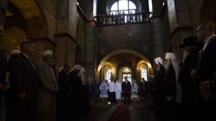 В Софийском соборе состоялась молитва за Украину