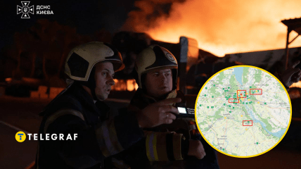 Воздух наполняет дым от пожаров из-за обстрелов