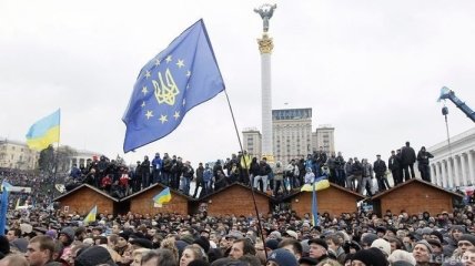 Украинские протестующие: "Это не демонстрация, это революция"