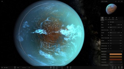 Планета может иметь жидкую воду и атмосферу.