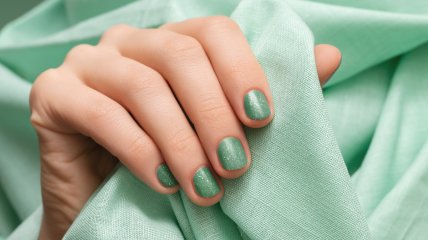 Дизайн ногтей зеленого цвета (77 фото)