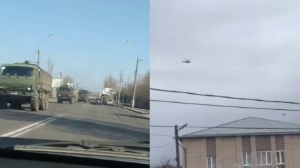Оккупанты продолжают стягивать на Донбасс военную технику и авиацию (свежие видео)
