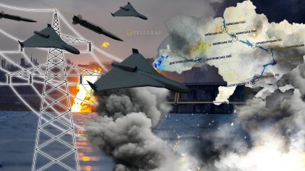 Удари по ГЕС України. Колаж: "Телеграф"