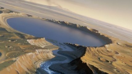 Обнаружены доказательства существования водного резервуара на Марсе
